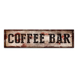 Original Vintage Café Bar Lata Letreros De Metal De Hojalata