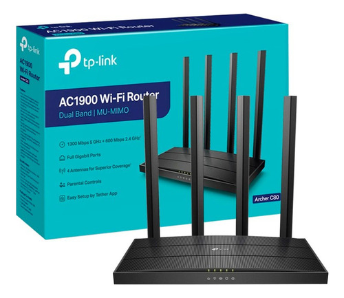 Router Dual Band Tp Link Archer C80 4 Antenas 1300 Mbps 