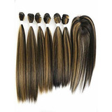 X-tress Negro Ombre Miel Rubio Balayage Paquetes De Cabello