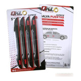 Protector Salva Puertas Auto Qkl Supreme Negro/rojo Adhesivo