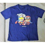 Remera Niños Azul Camiseta Minions T.6-7años Menorca España