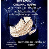 Swarovski Original Nuevo Anillo Regulable En Rodio Y Cristal