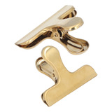 Clips Para Bolsas Golden Chip, 2 Unidades, Bulldog, Fuertes,