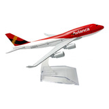 Avión Coleccionable Avianca B747. (16 × 15 Cms) Escala 1:400