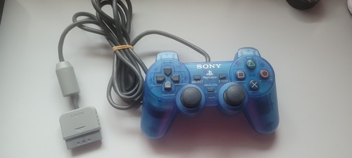 Controle Playstation Azul Original 1 E 2 