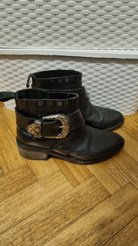 Botas Botinetas De Ricky Sarkany Talle 37 Negras Usadas