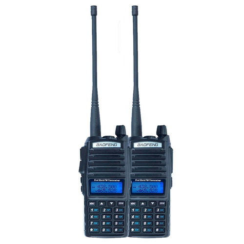 Kit X 2 Handy Baofeng Uv82 10w Bibanda Radio Walkie Vhf Uhf