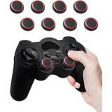 Cubre Grips Para Ps4 Ps3 Xbox One Xbox 360 8un Negro Y Rojo