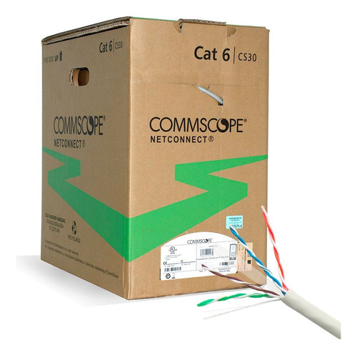 Cable Utp Amp Tyco Cat 6 Por 10 Mts Interior Todoconectores