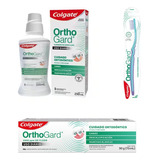 Kit Colgate Orthogard Ortodóntico Cepillo Enjuague Pasta