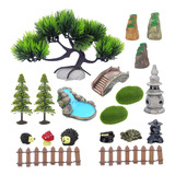 Kit De Accesorios De Jardín Zen 19 Piezas, Regalos Mini Ofic