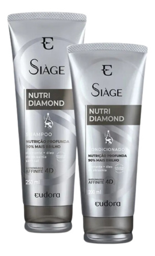 Kit Siàge Nutri Diamond Shampoo 250ml + Condicionador 200ml