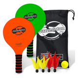 Funsparks Jazzminton Paddle Ball Game Con Bolsa De Transport