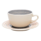 Taza De Te Con Plato Ceramica 220ml X6