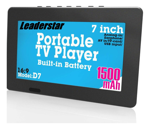 Pantalla Portátil Leadstar D07 Mini 7inch Televisor 110/240v