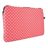 Capa Notebook 14p Slim Com Ziper Poa Love Salmao Reliza