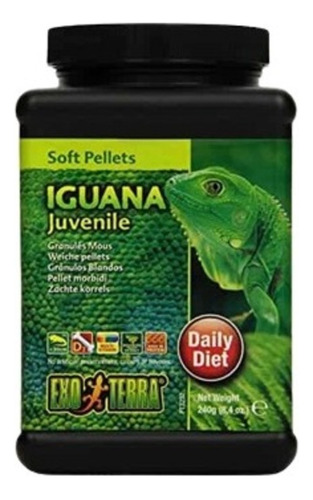 Exo Terra Alimento Iguana Juvenil 240 Gr Reptil Herbívoro