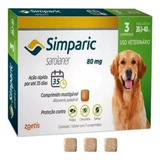 Simparic Antipulga 80 Mg 20 A 40 Kg (c/ 3 Comprimidos)