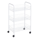 Rubbermaid Organizador De 3 Niveles Con Ruedas, Carrito De .