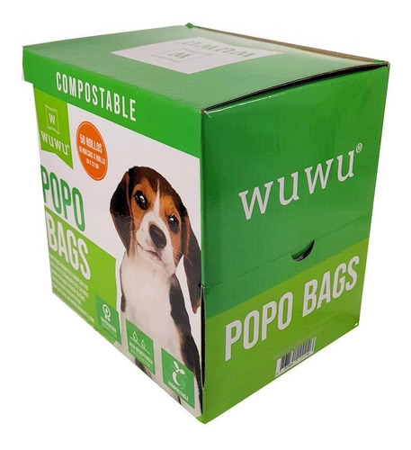 750 Bolsas Fecas Perros Compostable Biodegradable Ecológicas