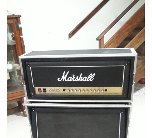 Marshall Jcm 900 Cabeçote + Caixa 4x12 1960a Lead 300w