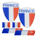 Jogo Emblema Resinado Escudo França Citroen Renault Peugeot