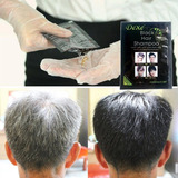 Kit Xampu Cabelos Grisalhos Dexe  Dexe Black Hair Shampoo Tom Preto/castanho Escuro Para Cabelo