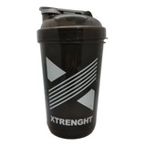 Shaker Vaso Mezclador Taparosca 600ml Xtrenght Violeta Negro