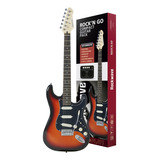 Kit Guitarra Rockwave Strinberg Strato Rgk50 Sb Sunburst