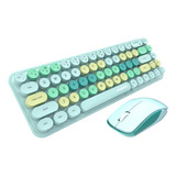 Combo De Teclado Y Mouse Inalámbrico Mofii De 2,4 G, 68 Tecl