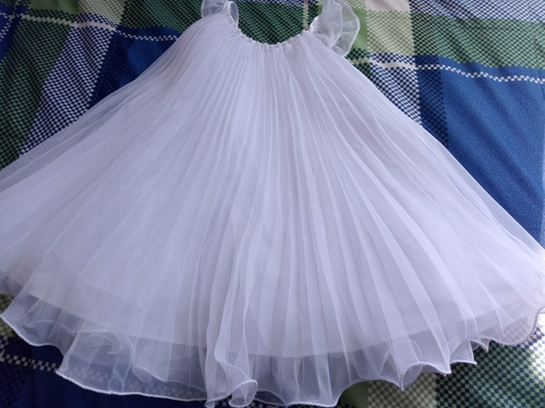 Vestido De Bautizo Para Bebe De 12 Meses Blanco