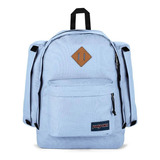 Mochila Jansport Casual Escolar Lap Top Field Pack Color Azul Claro Diseño De La Tela Liso