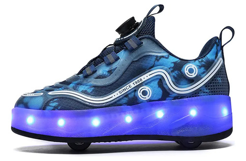 Patines Cuádruples Heelys Led Que Brillan En La Oscuridad Pa | Envío gratis