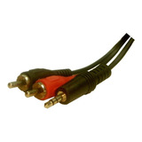 Cable Audio Mini Plug Macho A 2 Rca Macho 3 Metros Oferta