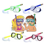 Set Buceo Mascara + Snorkel Surf Para Niñas Niños