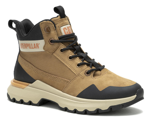 Zapatilla Con Caña Mujer Colorado Sneaker Beige