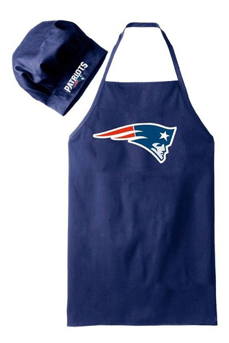 New England Patriots Nfl Mandil Y Gorro De Chef 100% Orig.