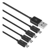 Cable De Carga Micro Usb 4 En 1 Usb 2.0 A Macho A 4 Micro Us