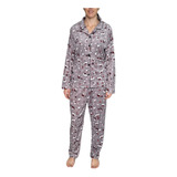 Pijama Abierta Botones Suave Polar Ligero Mujer Deborah 5316