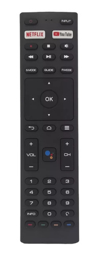 Controle Remoto Para Tv Jvc Netflix Youtube Smart 4k