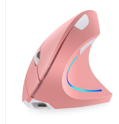 Wekity - Ratón Vertical Inalámbrico Y Ergonómico, Color Rosa