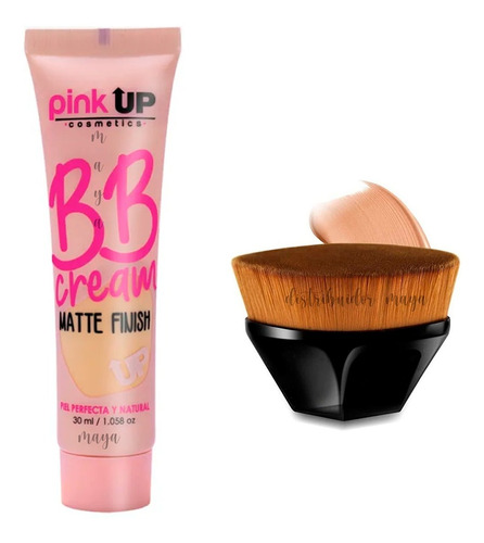 Bb Cream Matte Finish Pink Up Original + Brocha Kabuki