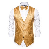 Chaleco Hombre Blazer Brillante Fiesta Boda Discoteca Bar