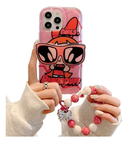 Funda De Silicona + Soporte + Pulsera Para iPhone