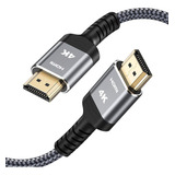Highwings Cable Hdmi Corto 4k De 18 Gbps, 2 Pies 2.0 4k A 60