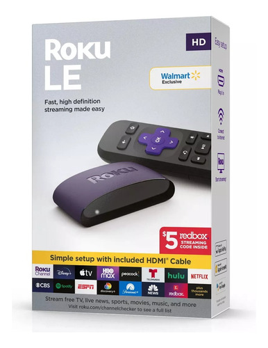 Convertidor Roku Le 3930s3 Color Negro Tipo De Control Remoto Estándar