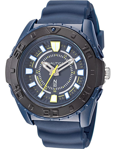 ~? Nautica N83 Hombre Napcns214 N83 Coronado Bay Reloj De Co