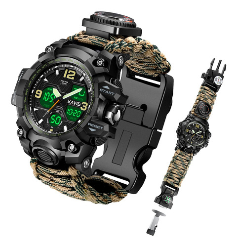 Reloj Digital Tctico Militar Para Hombre, Supervivencia 23
