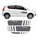 Kit Adesivos Palio Attractive Faixa Lateral Traseira Fiat