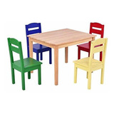 Costzon Juego De Mesa Y Silla Para Niños, Mesa De Actividade